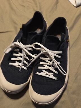 Teva Navy and White Low-Top Sneakers